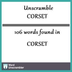 The Word - Corset