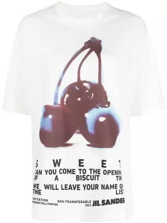 Jil Sander graphic-print Cotton T-shirt - Farfetch