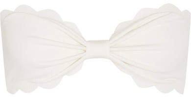 Antibes Scalloped Bikini Top - White