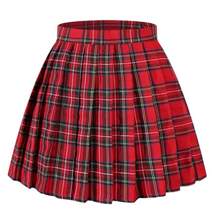 red skirt flannel
