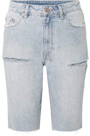 Ksubi | App-Laye distressed denim shorts | NET-A-PORTER.COM