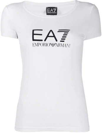 Ea7 logo print T-shirt
