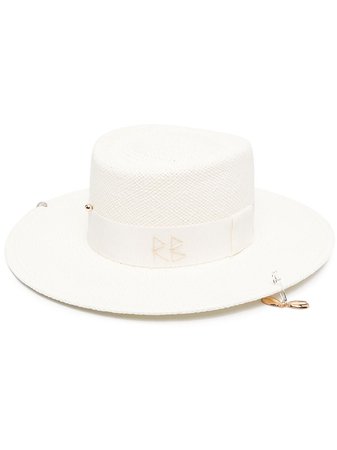 Ruslan Baginskiy chain-embellished boater hat - FARFETCH