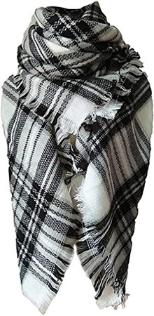 Lanzom Large Tartan Fashion Women Warm Blanket Scarf Lovely Wrap Shawl (Color 11) at Amazon Women’s Clothing store