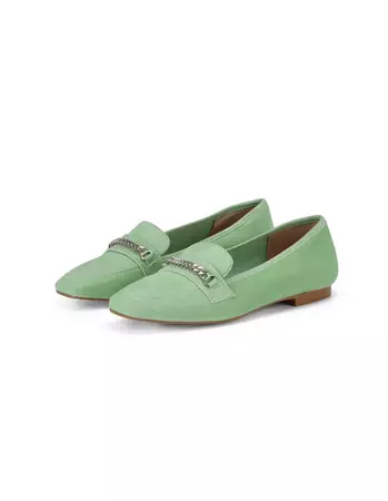 green Loafers, mint sorbet | MADELEINE Fashion