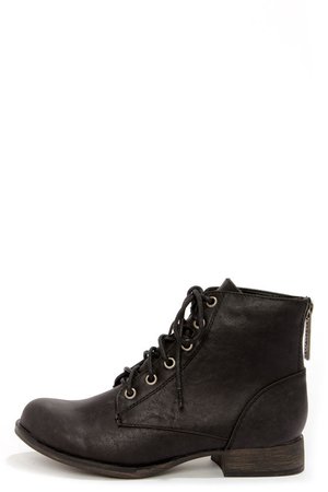 Vintage Lace-Up Ankle Boots