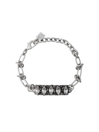 Dannijo Silver Linsala Swarovski Crystal Bracelet - Farfetch