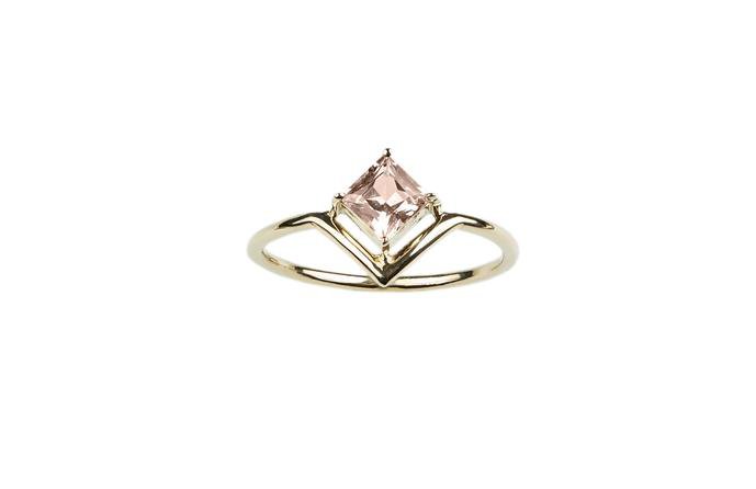 One of a Kind Nestled Princess Cut Pink Sapphire Ring – WWAKE