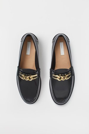 Leather loafers - Black - Ladies | H&M GB