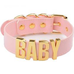 Pink Gold Baby Choker Necklace CollarPlayground
