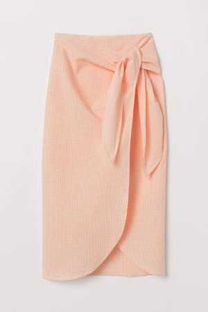 Seersucker Skirt - Orange