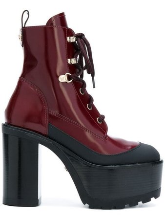 Versace platform lace-up boots
