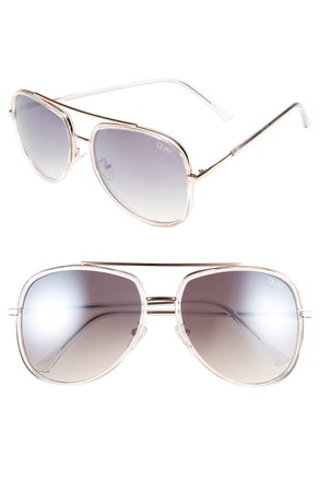 'Needing Fame' 65mm Aviator Sunglasses