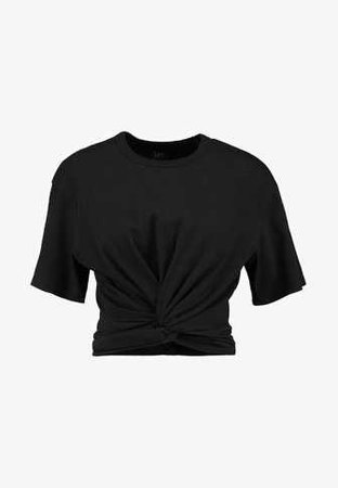Lee KNOTTED TEE - T-shirt imprimé - pitch black - ZALANDO.FR