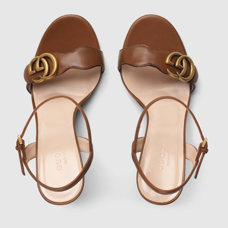 Gucci Leather Sandals with initials