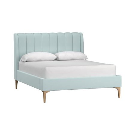 Avalon Channel Stitch Upholstered Bed | Teen Bed | Pottery Barn Teen
