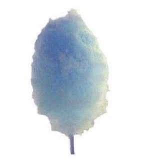 blue cotton candy