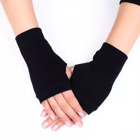 Wool Fingerless Knitting Thread Short Student Writing And Office Warm Gloves | Dazpy