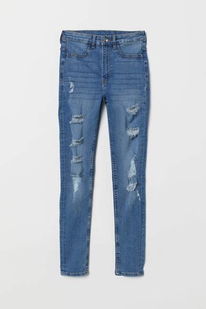 Super Skinny High Jeans - Blue
