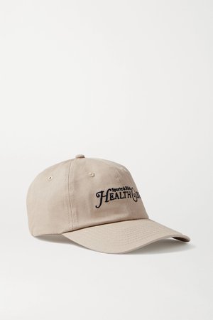 Camel Rizzoli embroidered cotton-twill baseball cap | Sporty & Rich | NET-A-PORTER