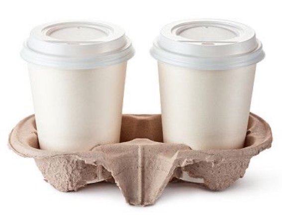 coffee cups w/ carrier