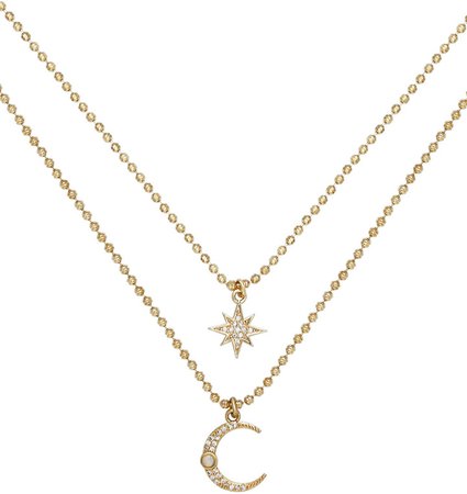 Celestial Opal & Cubic Zirconia Pendant Necklace