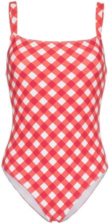 'Eliza' checked one piece swimsuit