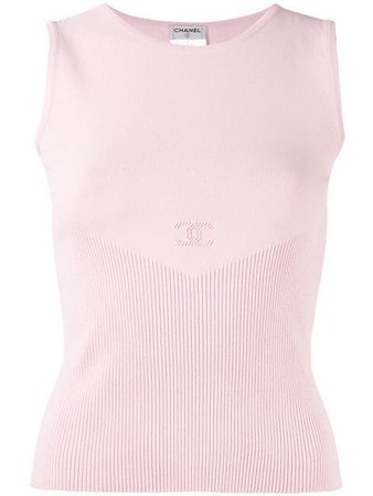 Chanel Vintage CC Knitted Top - Farfetch