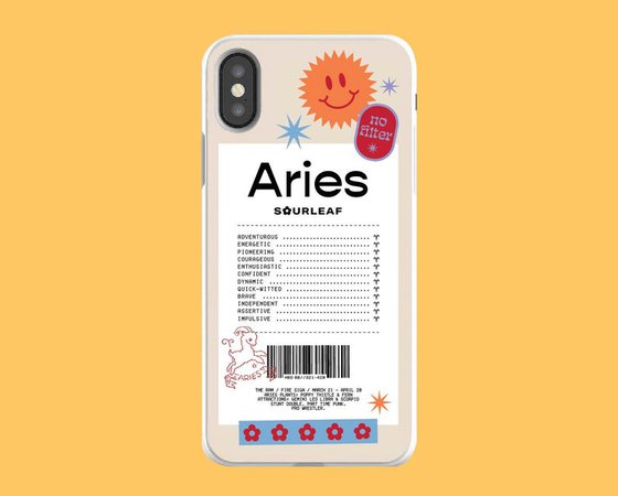 Aries Receipt iPhone Case / Astrology Phone Case / Trendy | Etsy