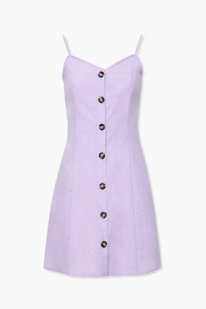 purple buttoned dress