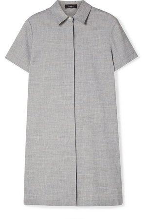 Theory | Organic linen-blend mini dress | NET-A-PORTER.COM