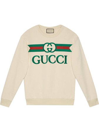 Gucci logo printed sweatshirt - FARFETCH