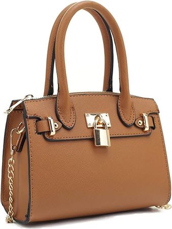 Amazon.com: EVVE Women's Evening Bag Party Clutches Mini Satchel Purses Cocktail Prom Handbags with Chain and Lock | TAUPE : Clothing, Shoes & Jewelry