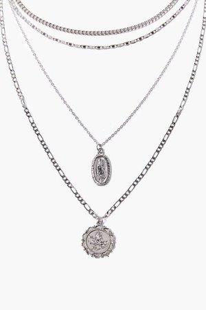 Iconograph Pendant Layered Necklace