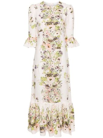 ZIMMERMANN Halliday floral-print Maxi Dress - Farfetch