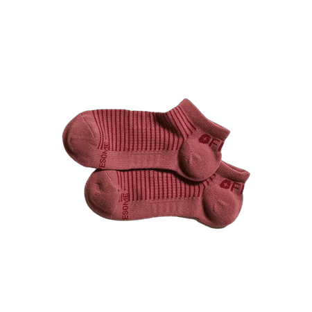 Mineral Mauve - FIGS Double Stripe Ankle Socks