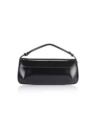 Shop Courreges Leather Baguette Shoulder Bag | Saks Fifth Avenue