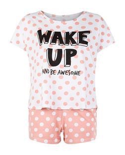 ‘Wake Up’ Pajama Set
