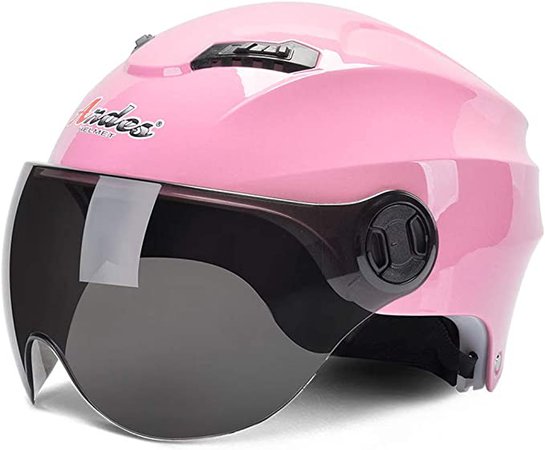 HSKS Motorcycle Pink Black, Car Helmet Male Battery Female Summer Light Sun Protection Sun Hat Hard Cute short Pink: Amazon.co.uk: Garden & Outdoors