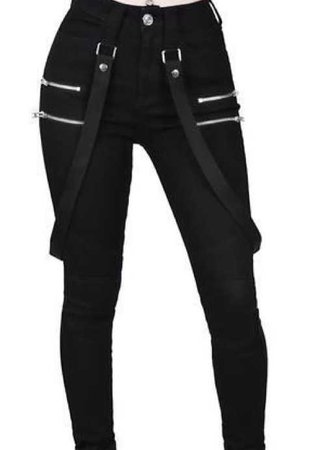 black pants + strap