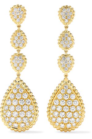 Boucheron | Serpent Bohème 18-karat gold diamond earrings | NET-A-PORTER.COM