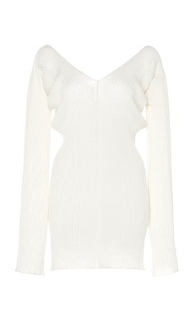 Off-The-Shoulder Ribbed Linen-Blend Top by Low Classic | Moda Operandi