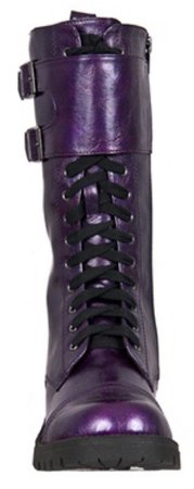 combat boots purple