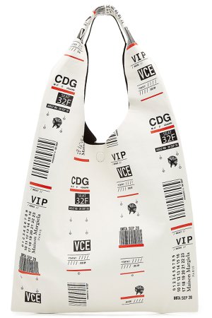 Luggage Label Leather Tote Gr. One Size