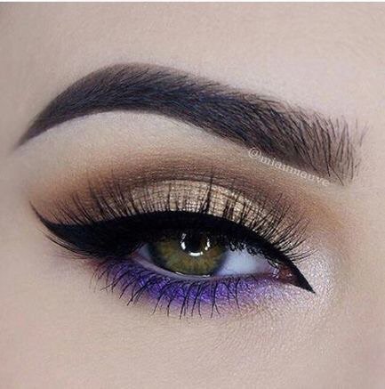 Purple and Gold Eye Look