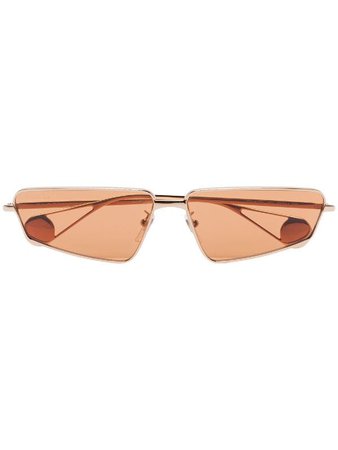 Gucci Eyewear Angled Frame Sunglasses - Farfetch