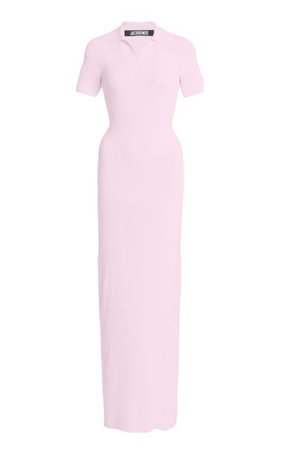 Ribbed-Knit Polo Maxi Dress By Jacquemus | Moda Operandi