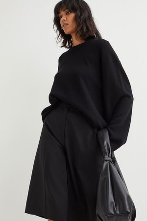 Fine-knit cashmere jumper - Black - Ladies | H&M GB