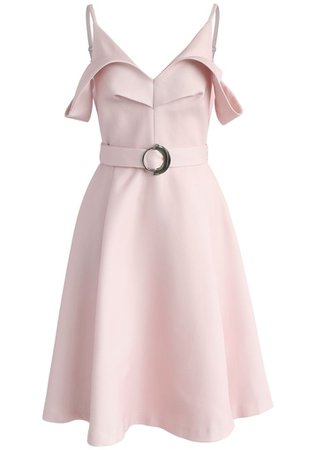 Infinite Adore Cold-shoulder Dress in Pink - Retro, Indie and Unique Fashion