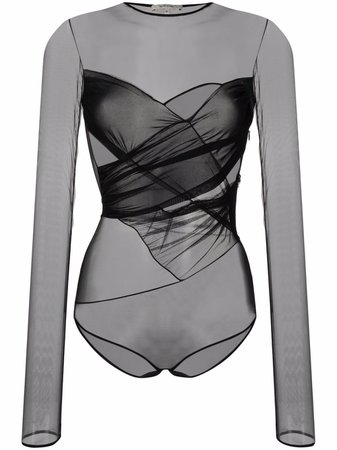 Nensi Dojaka Body Drapeado Con Diseño Cruzado - Farfetch